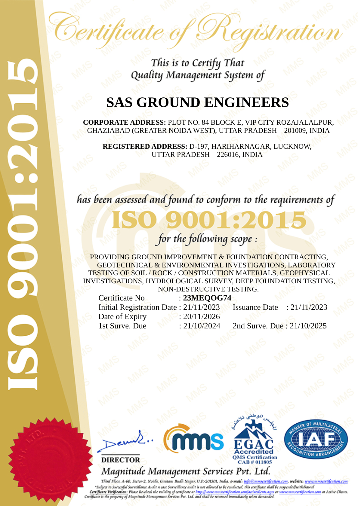 About Us | SAS Ground Engineers LLP